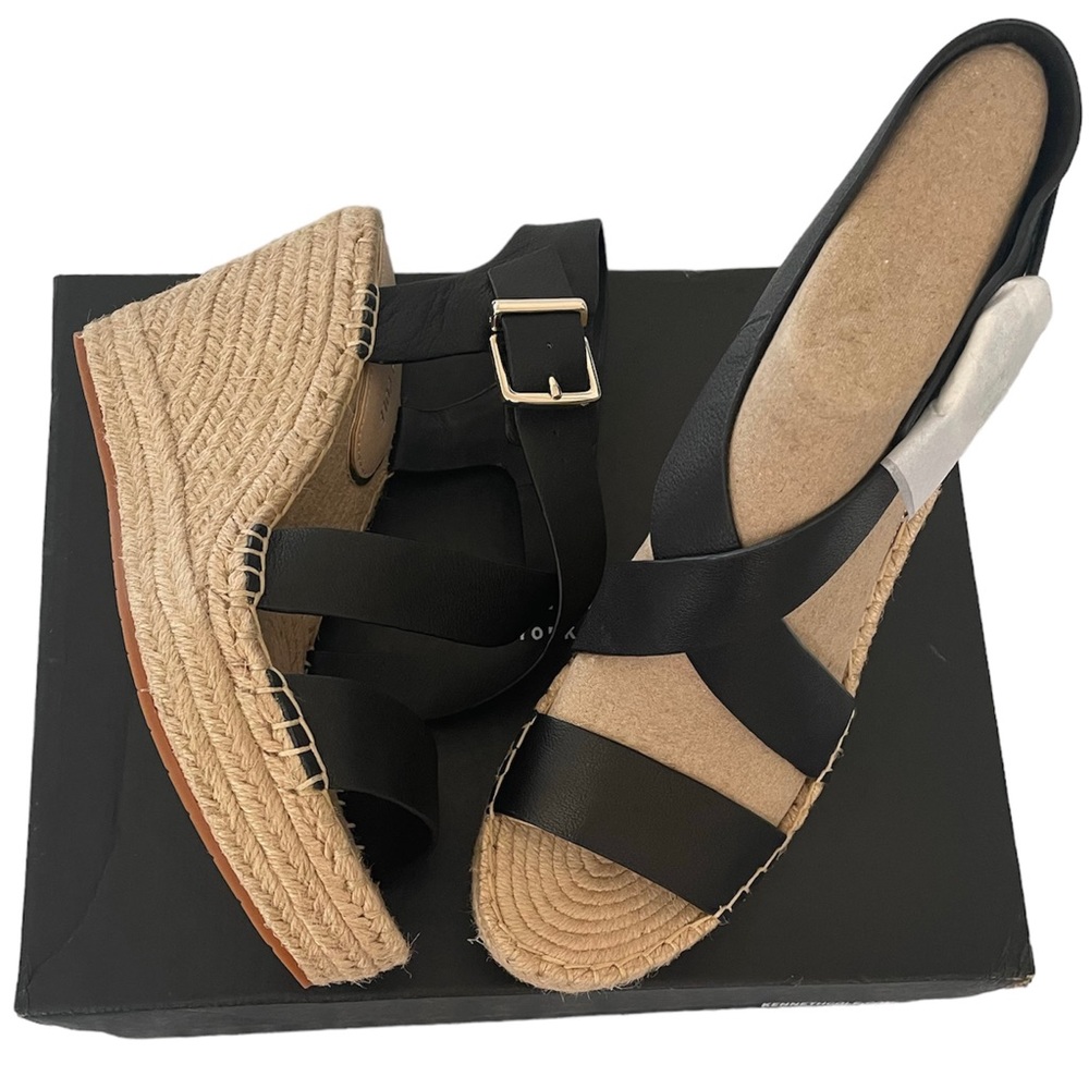 Kenneth Cole Olivia Cross Wedge Heel Sandal